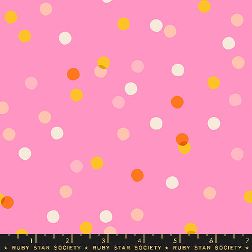 Carousel Spritz Dots in Flamingo RS0096 12 - Ruby Star Society Sold by the Half Yard